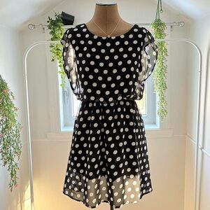 Black and White Polka Dot Dress